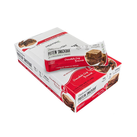 NaturalSlim® Protein Snackbar™ Chocolate Chip Brownie | Barras de proteína - NaturalSlim USA