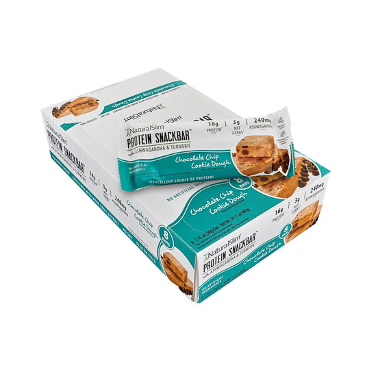 NaturalSlim® Protein Snackbar™ Chocolate Chip Cookie Dough | Barras de proteína - NaturalSlim USA