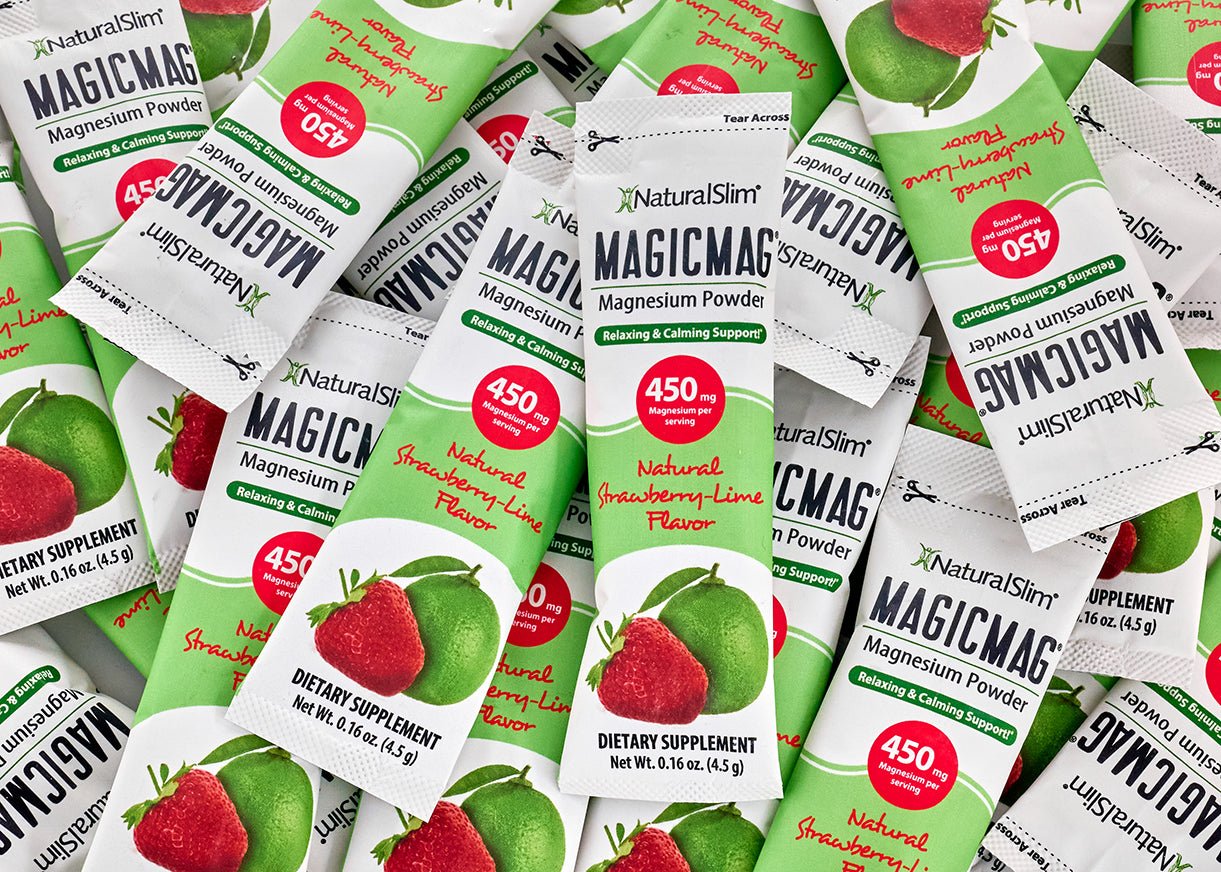 MagicMag® Stick Packs | Viaje - Travel | Fresa - Limón | Suplemento Citrato de Magnesio | Apoyo Relajante y Calmante* - NaturalSlim USA