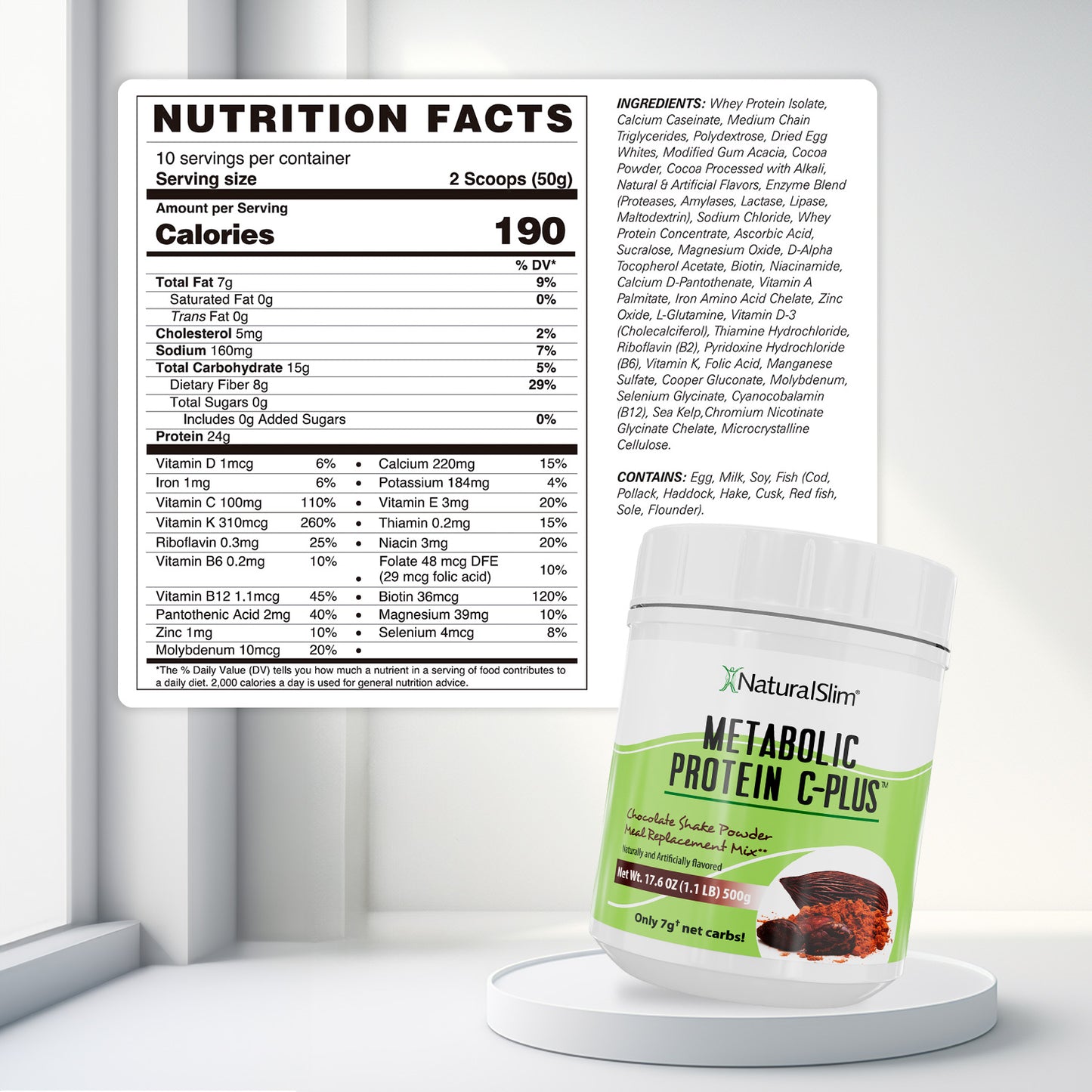 METABOLIC PROTEIN® C - PLUS CHOCOLATE - NaturalSlim USA
