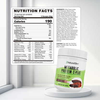 METABOLIC PROTEIN® C - PLUS CHOCOLATE - NaturalSlim USA