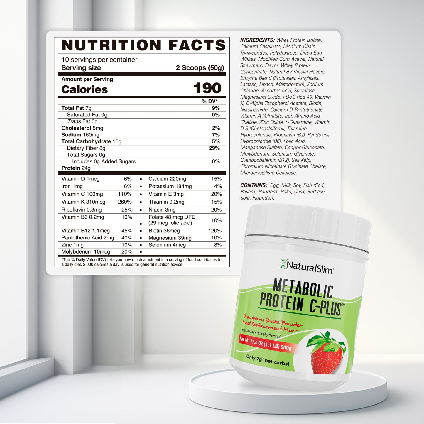 METABOLIC PROTEIN® C - PLUS FRESA - NaturalSlim USA