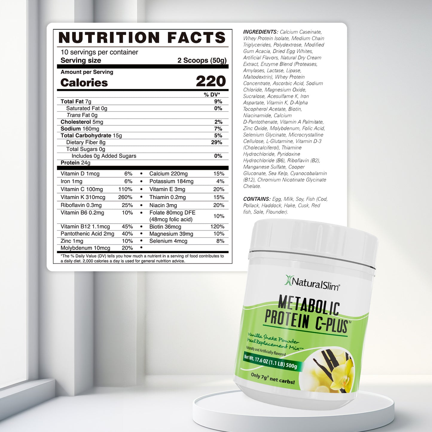 METABOLIC PROTEIN® C - PLUS VANILLA - NaturalSlim USA