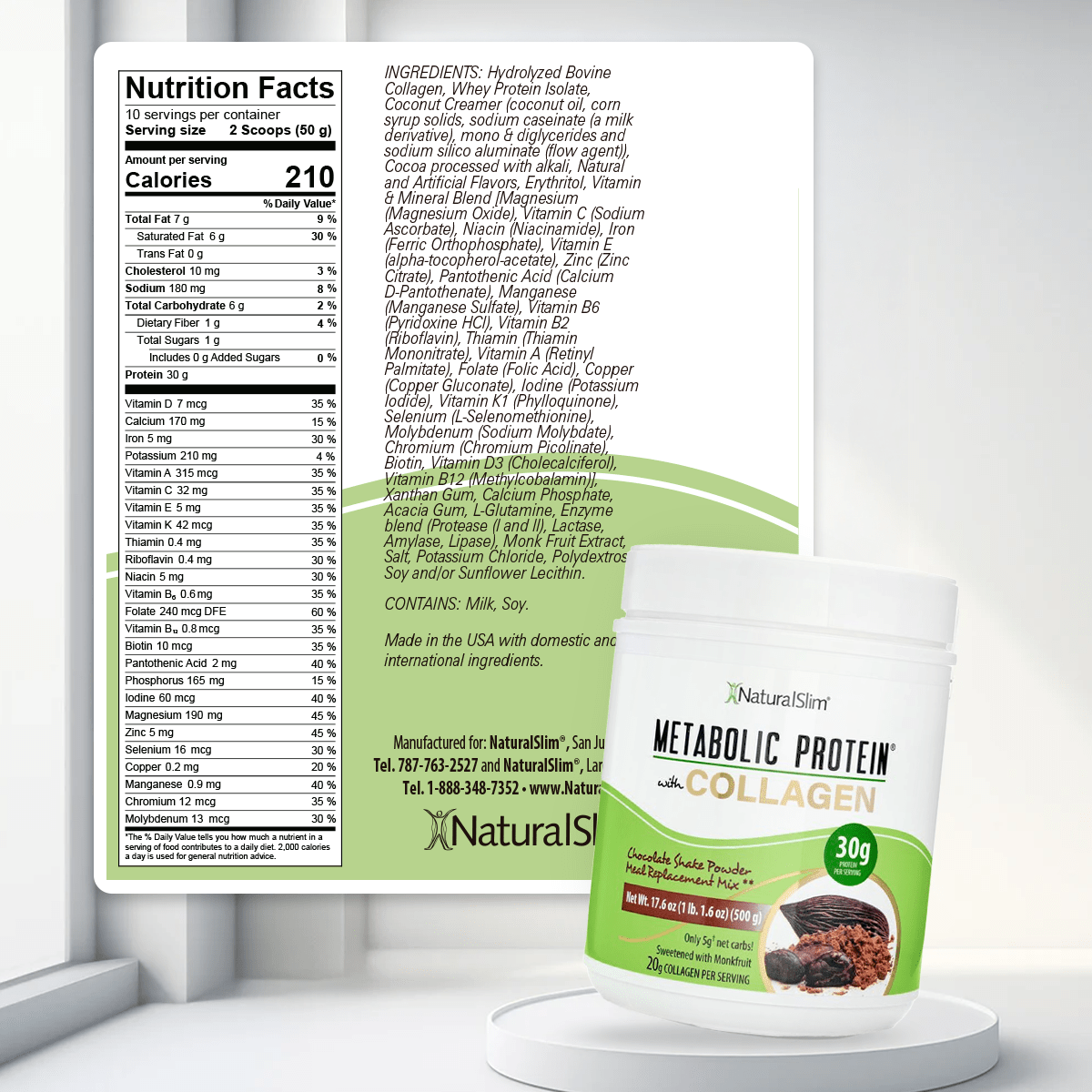 METABOLIC PROTEIN™ COLLAGEN - CHOCOLATE - NaturalSlim USA