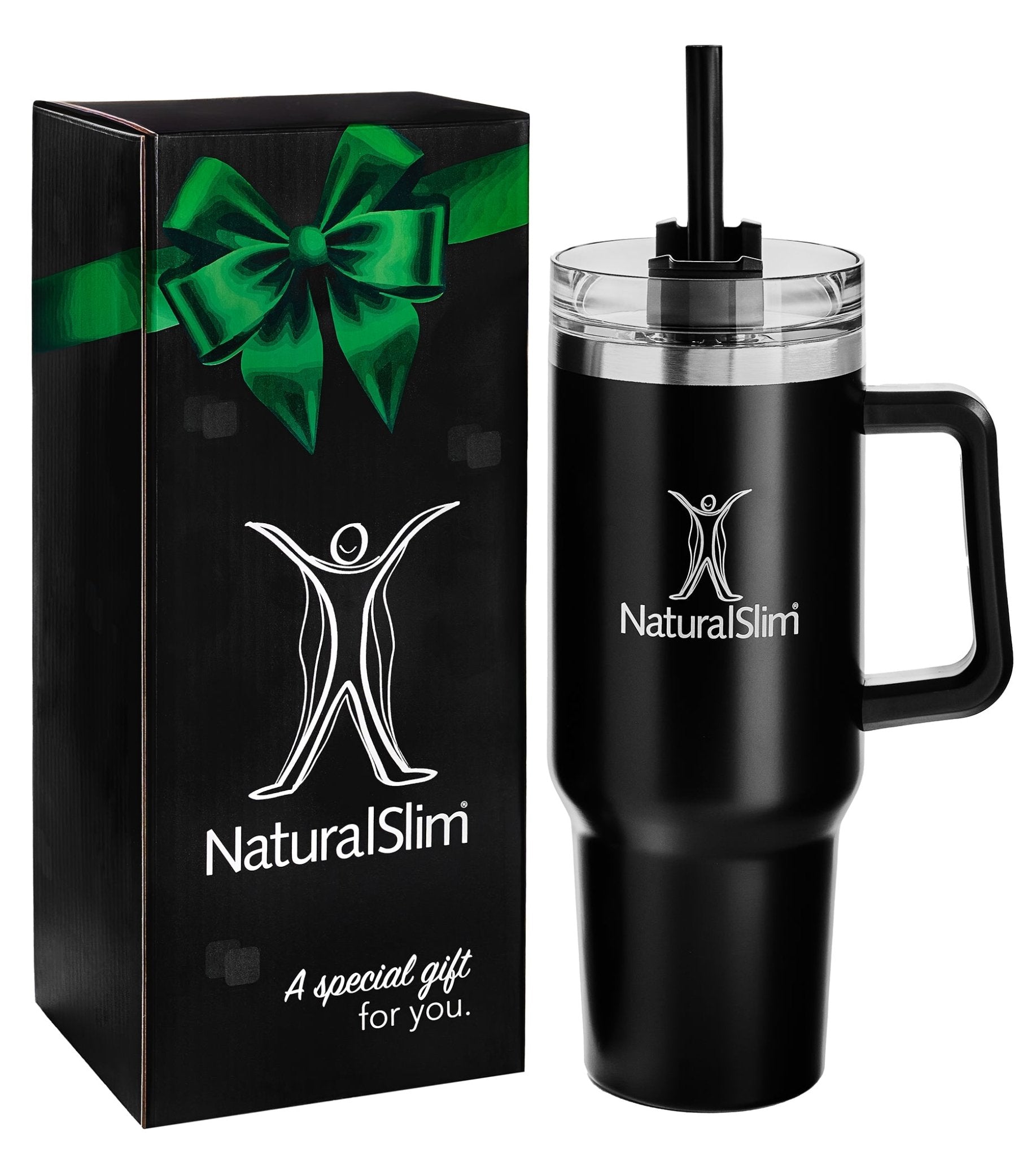 NaturalSlim®️ Tumbler (Limited Edition) | Vaso térmico de acero inoxidable | 40 oz - NaturalSlim USA