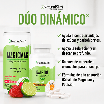 Dúo Dinámico (MagicMag® & Kadsorb®) | Magnesio y Potasio - NaturalSlim USA
