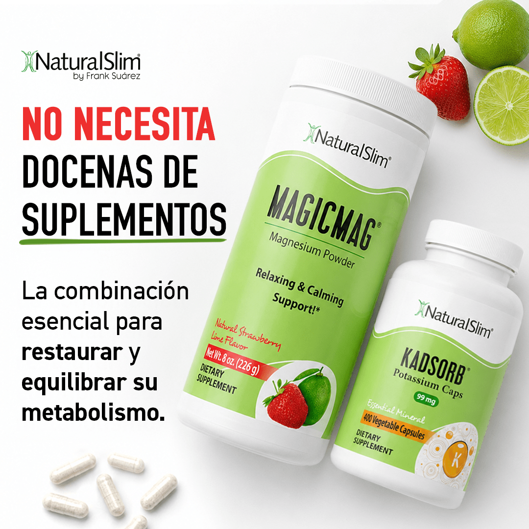 Dúo Dinámico (MagicMag® & Kadsorb®) | Magnesio y Potasio - NaturalSlim USA