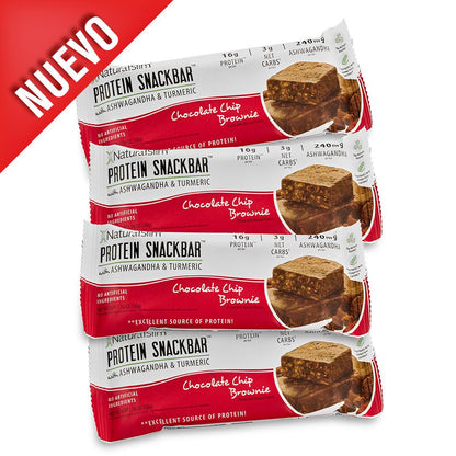 NaturalSlim® Protein Snackbar™ Chocolate Chip Brownie | Barras de proteína - NaturalSlim USA