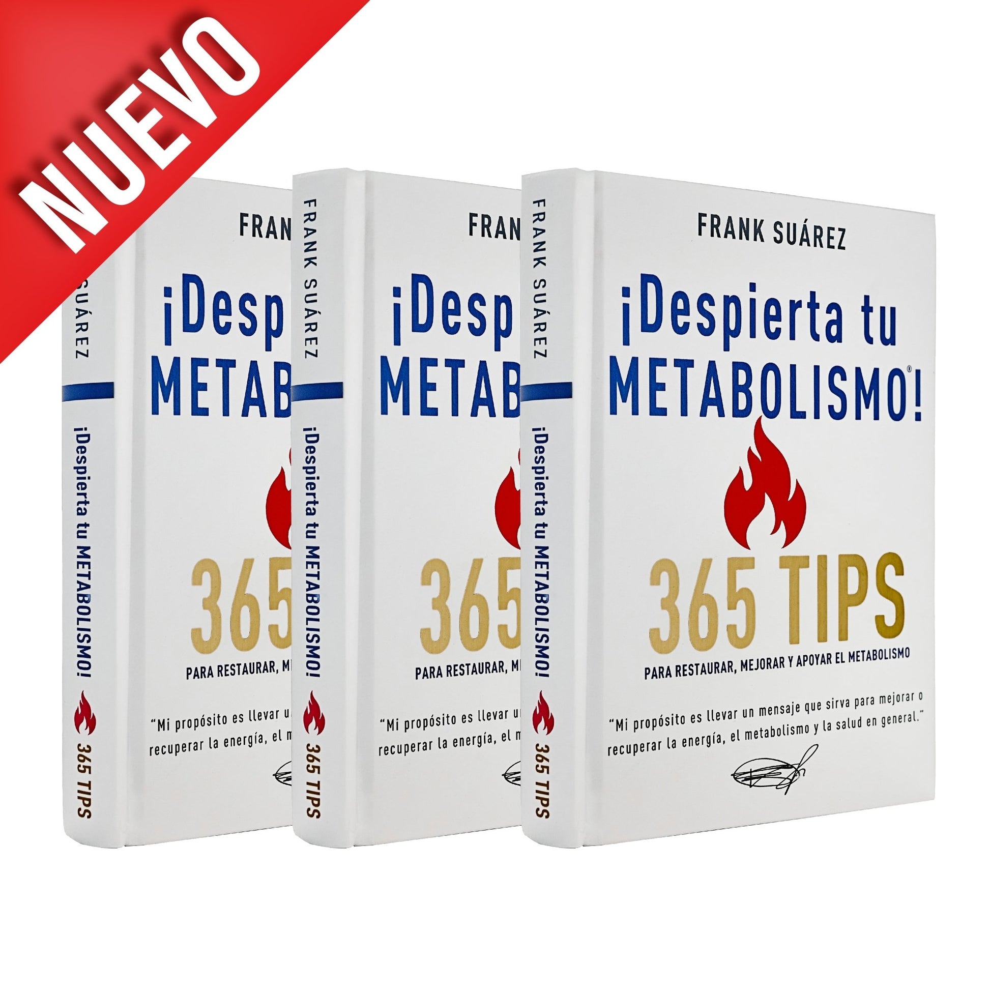 Pack Especial: 3 Libros de ¡Despierta tu Metabolismo! 365 Tips para Restaurar, Mejorar y Apoyar tu Metabolismo - El Regalo Perfecto para tu Bienestar - NaturalSlim USA