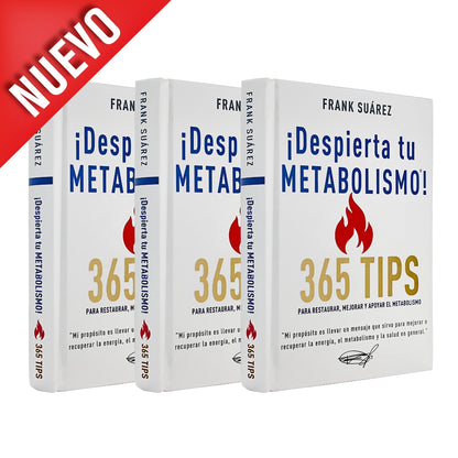 Pack Especial: 3 Libros de ¡Despierta tu Metabolismo! 365 Tips para Restaurar, Mejorar y Apoyar tu Metabolismo - El Regalo Perfecto para tu Bienestar - NaturalSlim USA
