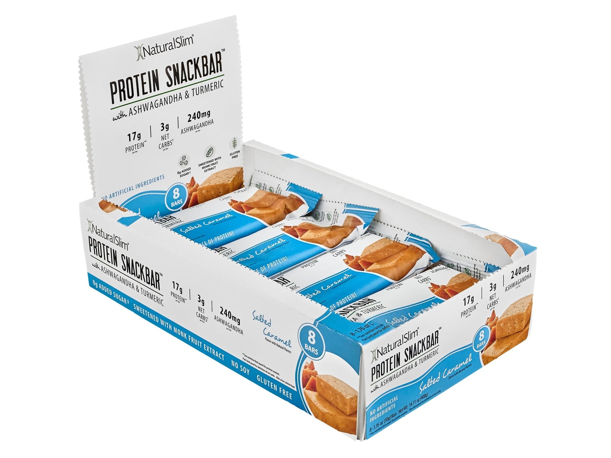 NaturalSlim® Protein Snackbar™ Salted Caramel | Barras de proteína - NaturalSlim USA