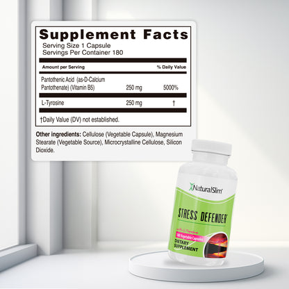 Stress Defender® | Con Vitamina B5 y L - Tirosina - NaturalSlim USA